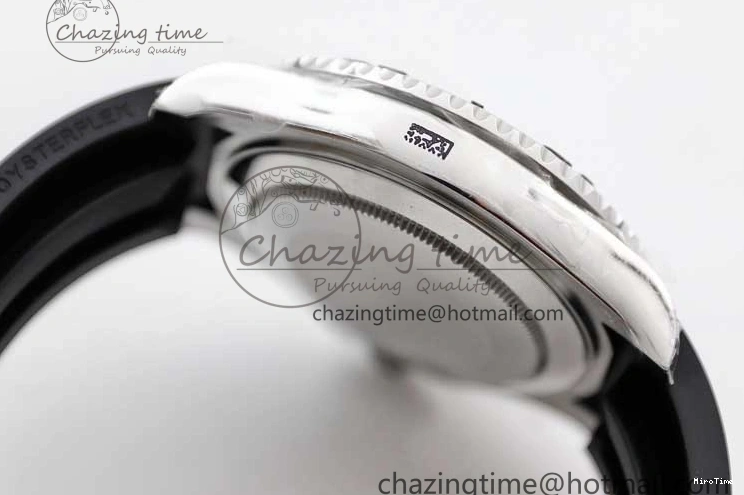 MiroTime 0328 Yacht-Master 42mm 226659 TWA 1:1 Best Edition 3D Black Ceramic Bezel on Oysterflex Strap VR Stretchable 2085